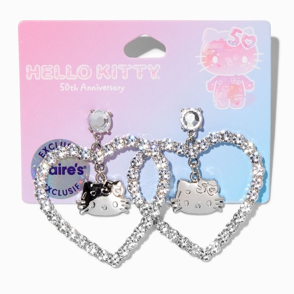 Hello Kitty® 50th Anniversary Claire's Exclusive‎ Drop Earrings - Picture 1 of 1
